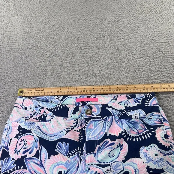 Lilly Pulitzer Kelly Pants Womens 10 Multicolor High Rise Skinny Ankle Preppy - Picture 3 of 10